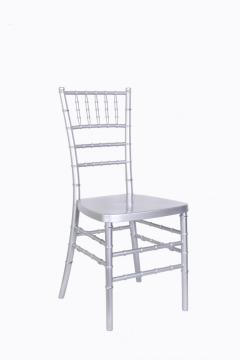 reinforced painted silver resin chiavari chair