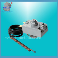 Capillary liquid expansion thermostat