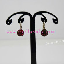 Clip Earrings, Crystal Ball Earrings