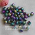 Multicolored jewelry shinny ball acrylic beads