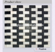 Stone Mosaic,Stone Mosaic Tile With Mesh-Back, White Wood Mosaic Tile