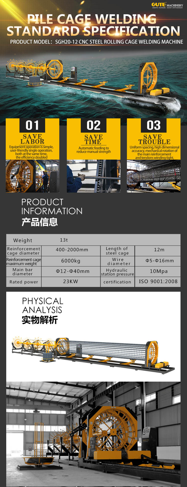 Concrete Reinforcing Pile Cage Welding Machine