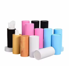 Wholesale Custom Car Wood Pulp Cylinder Tissue Box