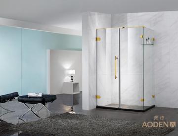 Simple Rectangle Frameless Shower Enclosure