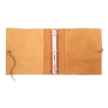 Handmade Leather Binder for Organizer Planner - Store Important Documents