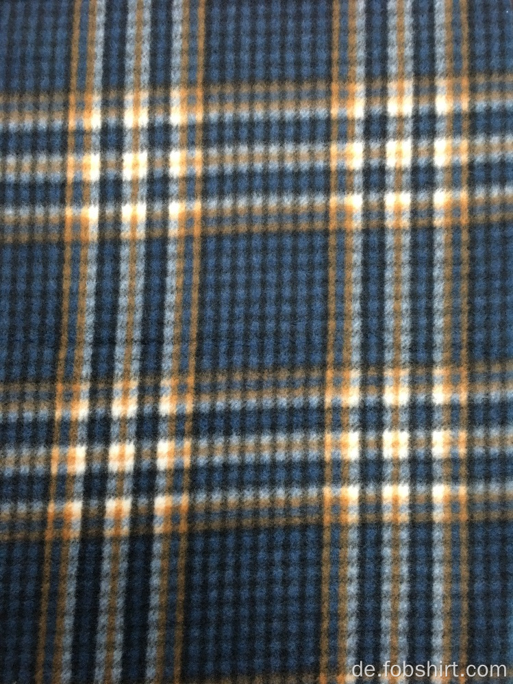 Polar Fleece Printing Plaid Stoff