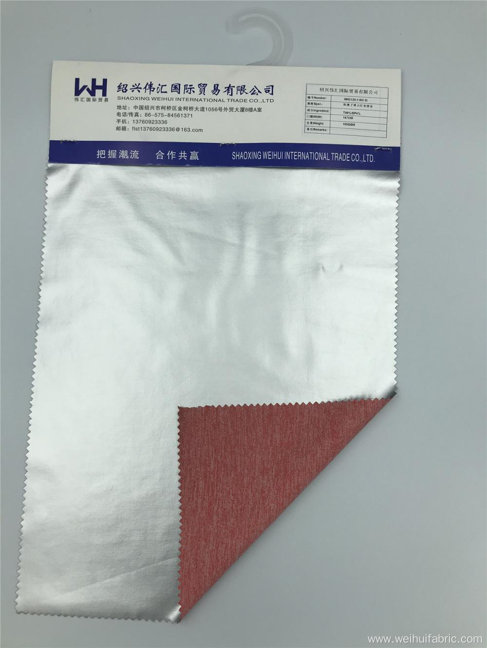 Resilient Knitted Fabric T/SP Bronzing Fabrics