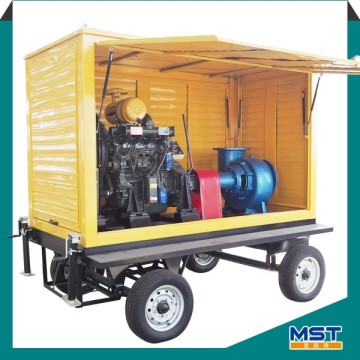 Diesel engine trailer mounted water pumps
