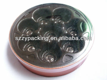 round clear lid view top bakery box