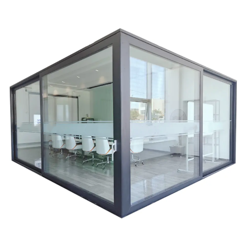 Aluminium Corner Lift and Slide Doors for Office