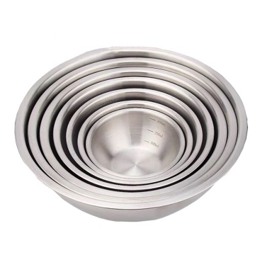 Japanese Stainless Steel Cuisine Basin Salad Mixing Bowl