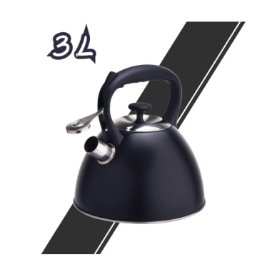 Stainless Steel Tea Kettle With Black Coating