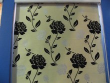 flower design flocking fabric