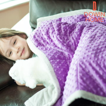 Sherpa Weighted Lap Blanket For Kids