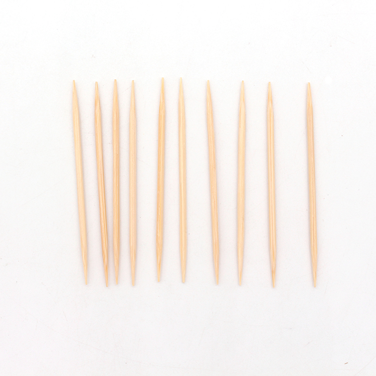 Bamboo toothpicks plastic toothpick containers