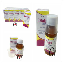 Cefalexina Jarabe Seco BP 250mg / 5ml