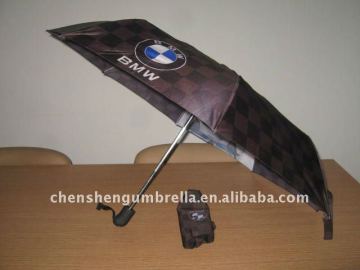 3 foldable logo umbrella car brand umbrella