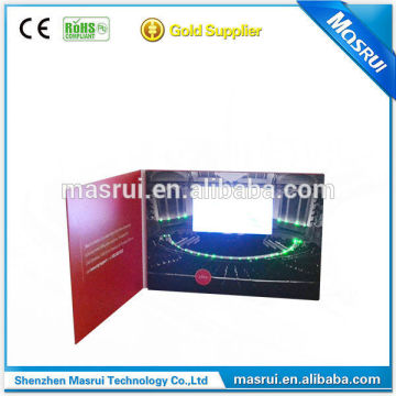 4.3" electronic video greeting card,lcd player card