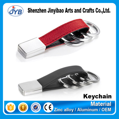 Hot selling custom leather car keychain for man