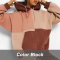 Color-Blocking Fashion Women's Hoodies Are On Sale