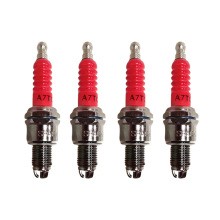 Racing Motorcycle Engine Components and Spark Plugs