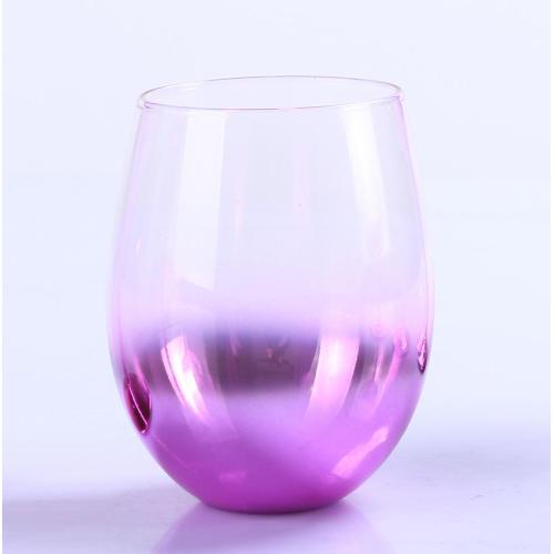 Bicchiere da vino viola metallizzato Ombre all&#39;ingrosso