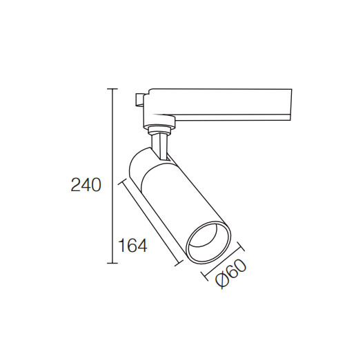 LEDER 0-10V Ngahuru 18W LED Track Light