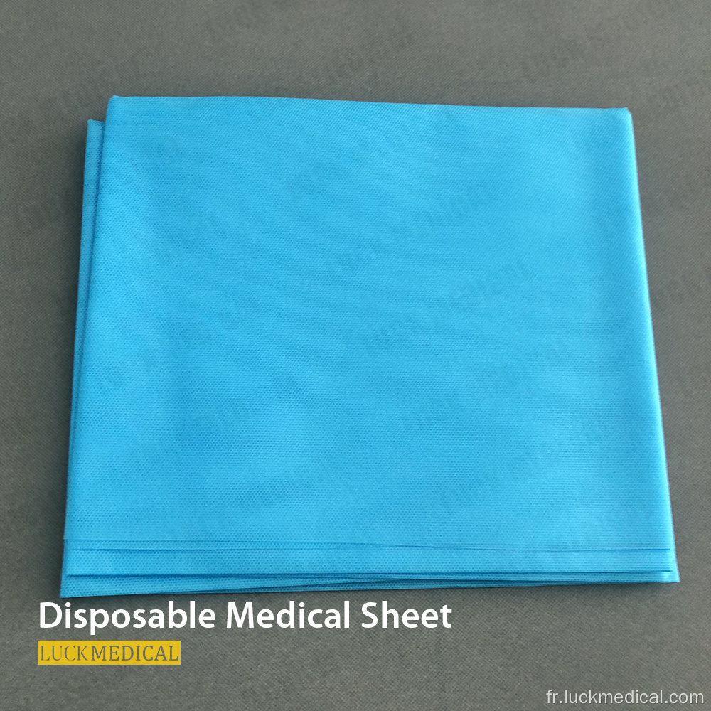 Feuille bleue non tissée médicale jetable