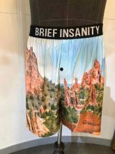 Men's Casual sublimation positioning printed boxer shorts