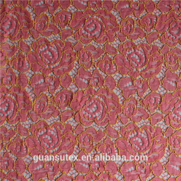 high quality gold corded indian lace fabric cotton nylon bridal lace fabric