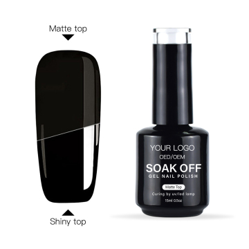 Nail UV Gel Top - Soak-Off Tempered Glass Top Coat