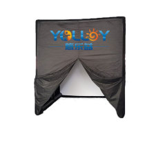 Indoor Portable Full Swing Golf Simulator Enclosure for Sale