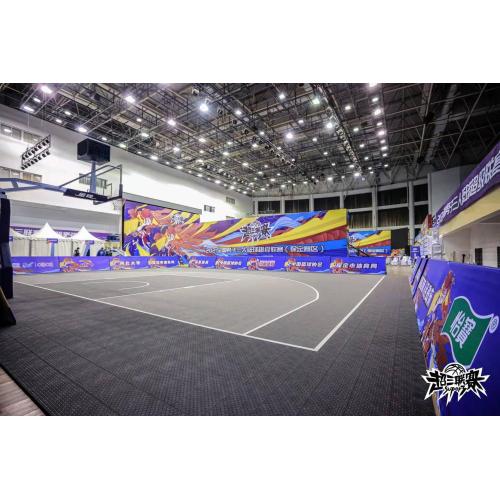 FIBA 3 × 3 Certificated Interlocking Court Court Tile สำหรับบาสเก็ตบอล Enlio 04