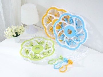 baby clotheshorse with 18 pegs, baby houseware plastic clothes hangers