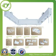 D0071 pvc or plastic double window ceiling curtain track curtain rail