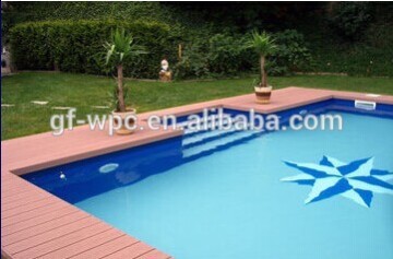 wpc swimming pool decking