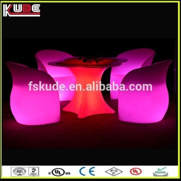 modern design LED plastic chairs with arms