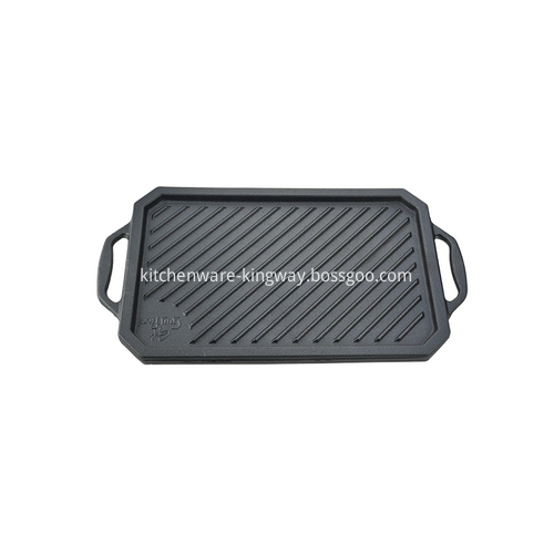 Eco-friendly Cast Iron Reversiable Griddle Plate