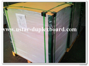 double sides white coated 270gsm cardboard,grey center playing card board