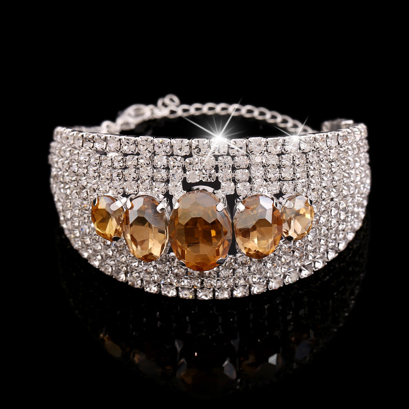 2018 Fashion Gold Crystal Chain Bracelet