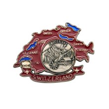 Personalized Switzerland Travel Map Fridge Magnets