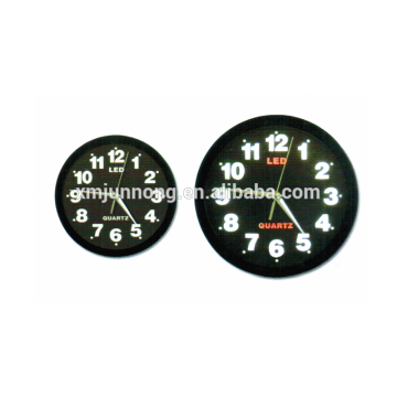 Electric luminous led quartz analog clock