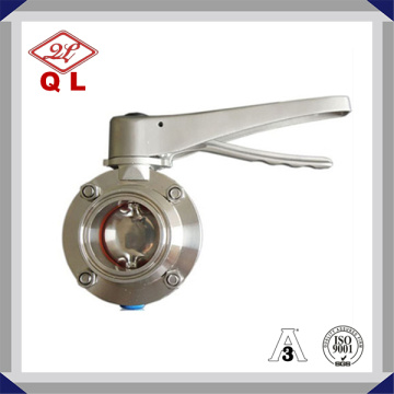 Sanitary Butterfly Valve with Stainless Steel Handle