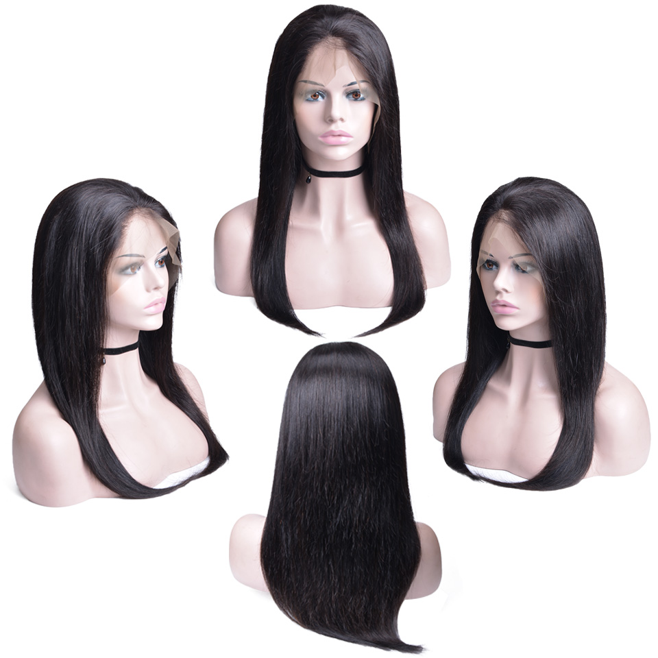 The Original Quality Products Brazilian Virgin Human Hair Lace Front Wigs Straight Human Lace Wig