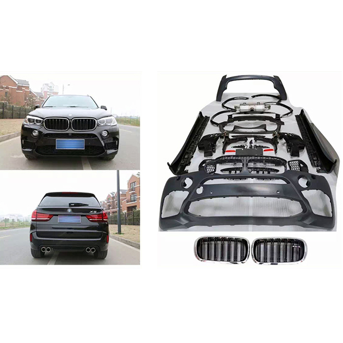 Front Rear Bumper Assembly Body Kit For Bmw X5 F15 2013-2018 - Upgrade ...