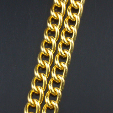 gold color metal chain