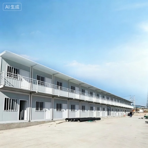 Modular Folding Container Home for On-Site Office Use