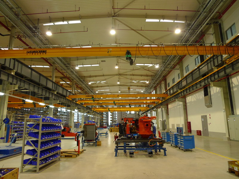 Crane sopraelettrica da 15t a doppio giro