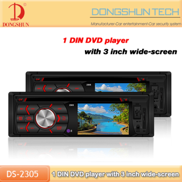 1 Din Car DVD Player Car Multimedia DVD Player with CE,FCC&ROHS