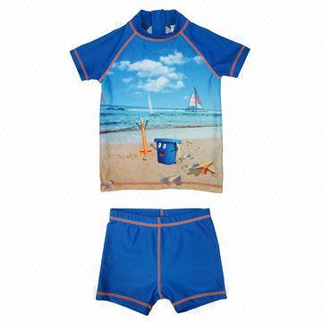 Rashguards for boys and baby, sublimation print, contrasted color thread, UPF50+
